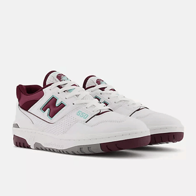 new balance 550 burgundy turquoise